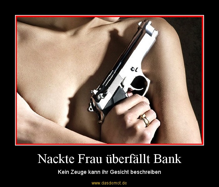 Nackte Frau überfällt Bank – Kein Zeuge kann ihr Gesicht beschreiben 