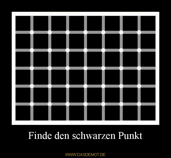 Finde den schwarzen Punkt –  