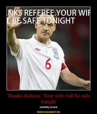 Thanks Referee. Your wife will be safe tonight – wembley erneut 