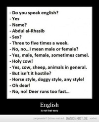 English – is not that easy 