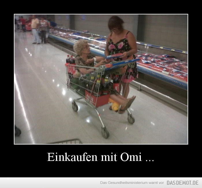 Einkaufen mit Omi ... –  