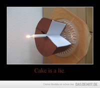 Cake is a lie. –  