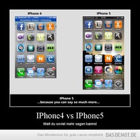 IPhone4 vs IPhone5 – Weil du soviel mehr sagen kannst 