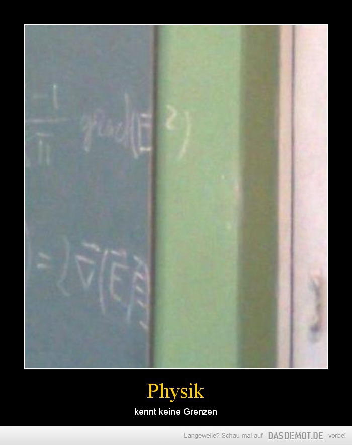 Physik – kennt keine Grenzen 
