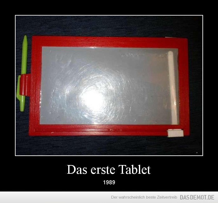 Das erste Tablet – 1989 