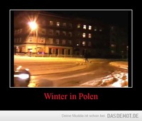 Winter in Polen –  