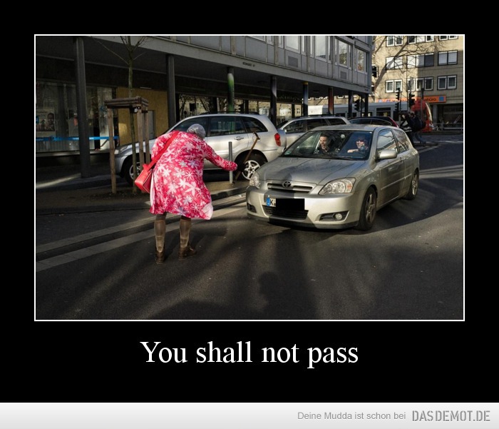 You shall not pass –  