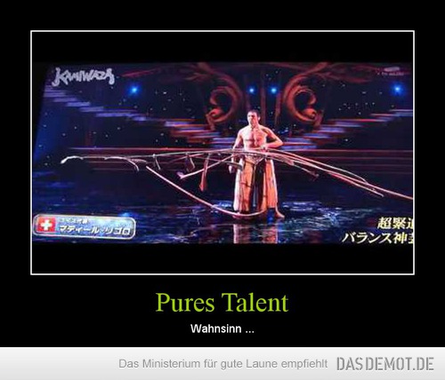 Pures Talent – Wahnsinn ... 