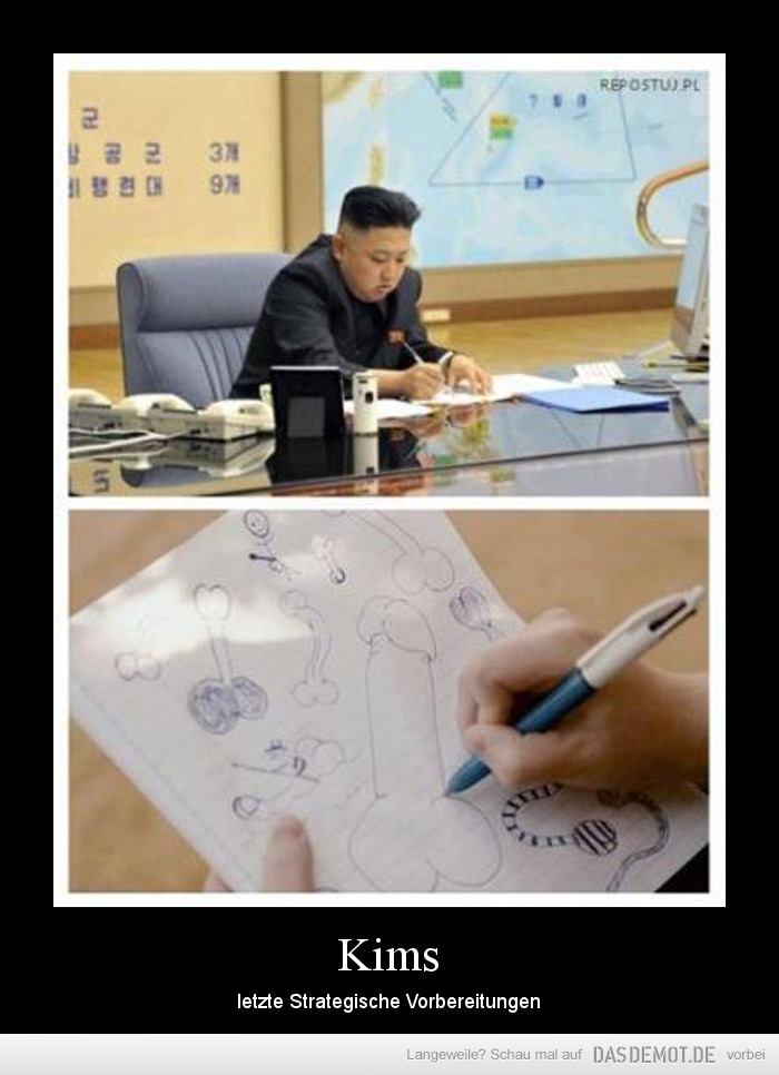 Kims – letzte Strategische Vorbereitungen 