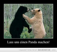 Lass uns einen Panda machen! –  