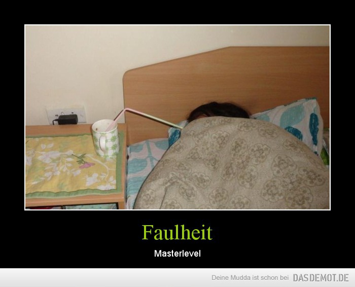 Faulheit – Masterlevel 