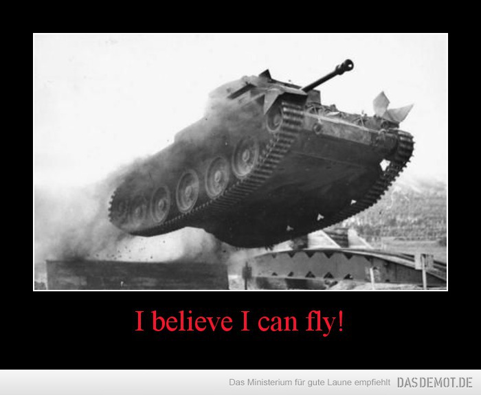 I believe I can fly! –  