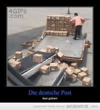 Die deutsche Post – lässt grüßen! 