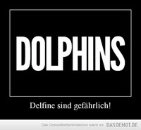 Delfine sind gefährlich! –  