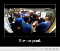 Elevator prank –  