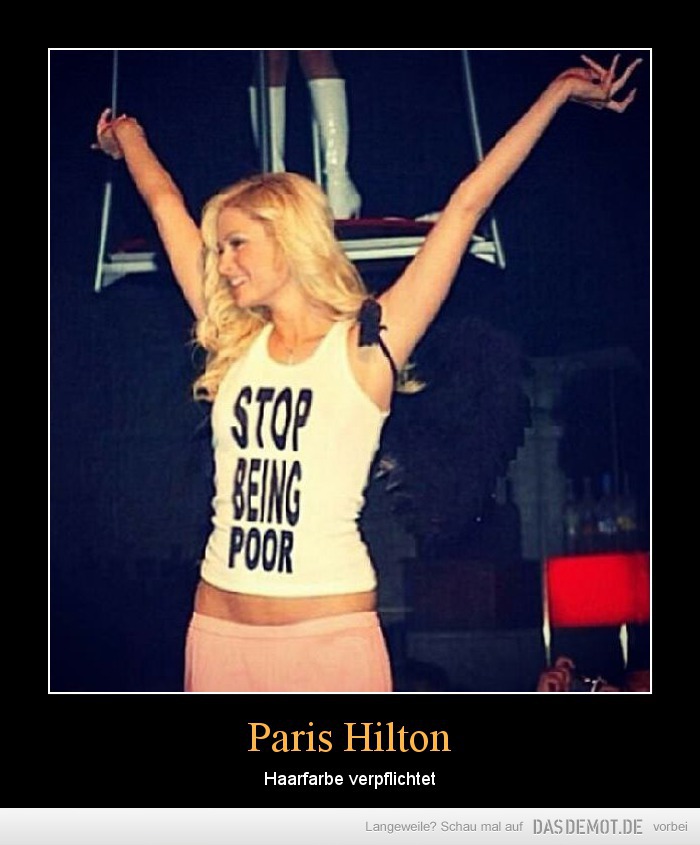 Paris Hilton – Haarfarbe verpflichtet 