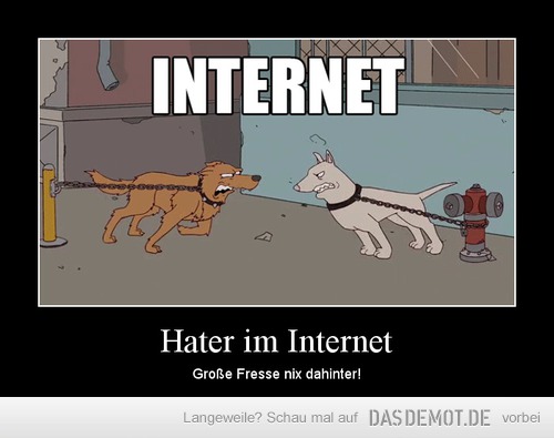 Hater im Internet – Große Fresse nix dahinter! 